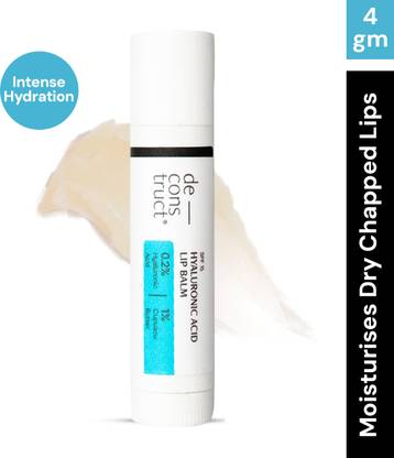 deconstruct Hyaluronic Acid Lip Balm- Protects dry, flaky chapped lips| Reduces flakiness Hyaluronic Acid, Cupuacu Butter