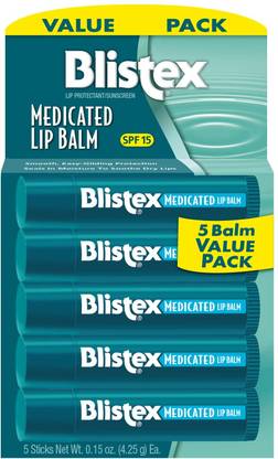 Blistex Medicated Lip Balm, For Dryness & Chapping, SPF 15 Protection, Seals in Moisture NA