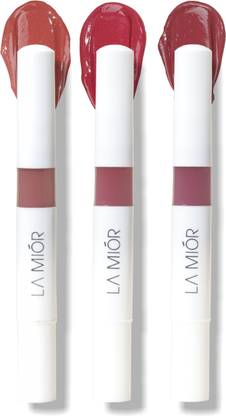 Lamior Peptide Glaze Lip Balm Combo Pack of 3 - Caramel Crunch Natural