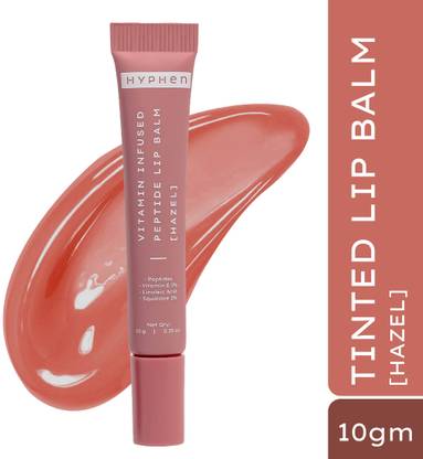 HYPHEN Tinted Lip Balm - Hazel | 1% Vit E, 2% Squalane & Peptides | Brightens Dark Lips Fruity