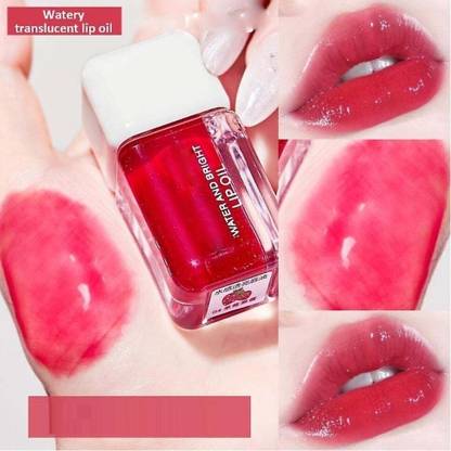 Jiwoo Shimmer Plumping Lip Oil, Korean Lip Gloss Moisturizing Lip FRUITY