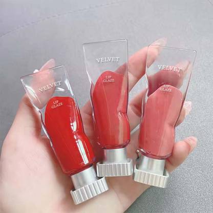 MYEONG Transparent Pigment Lip Mud Velvet Glaze Matte Non stick Cup Gloss Candy