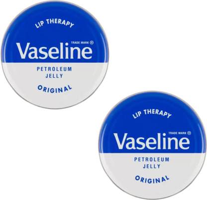Vaseline Lip Balm Tin, Petroleum Jelly -Pk2 Petroleum Jelly