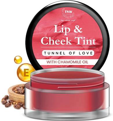 TNW - The Natural Wash Lip & Cheek Tint (Tunnel of Love)|With Vitamin E|Nourishing & Highly Blendable Rosehip Oil
