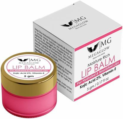 MEGA GLOW MEGA GLOW Strawberry Lip Balm (5 gm) for Moisturization Strawberry