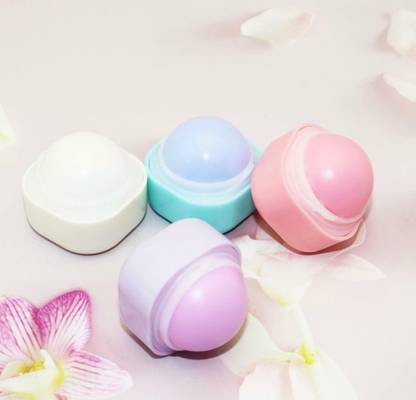 RPC cube dice fruit lip balm with 4 exotic flavurs lip balm for girls pink lips. NO