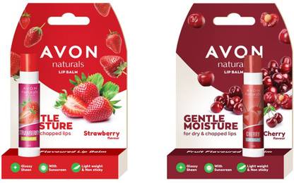 Avon Naturals lip balm Cherry, Straw berry