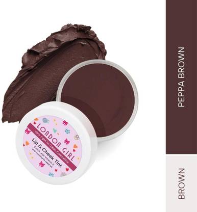 London Girl Lip and Cheek Tint enriched with Vitamin-E and Communis Seed Oil - Toxin free | 04 Peppa Brown