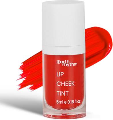 Earth Rhythm Lip & Cheek Tint- Cherry, Nourishes & Hydrates Dry Chapped Lips with Vitamin E Cherry