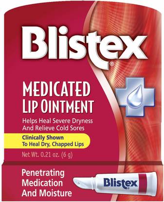 Blistex Medicated Lip Ointment For Dryness And Cold Sores, Unflavoured