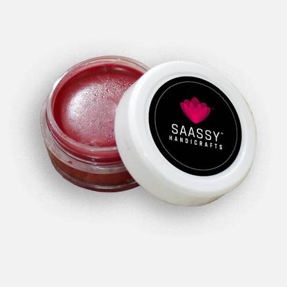 SAASSYHandicrafts Organic Lip & Cheek Tint |Shea, Cocoa,Blueberry,Mango & Kokum butter Rose, Beetroot