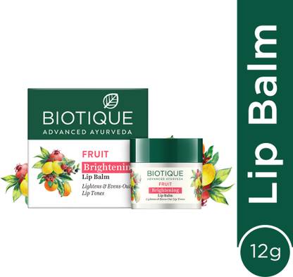 BIOTIQUE Brightening Lip Balm (Fruit Lip Balm) Fruity