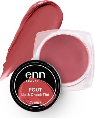 ENN Pout 3 In 1 Lip,Cheek Tint & Blush With SPF 10 For Face, Lips & Eyelids Be Bliss