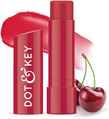 Dot & Key Barrier Repair Hydrating Lip Balm SPF 50 | Cherry Crimson |Soft Tinted Chapstick Cherry