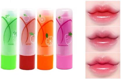 AMOSFIA Nourishes Lip Fruit Flavored Lips Makeup Cherry Strawberry Multicolor