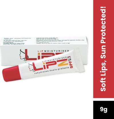 LIPZ Lip Moisturizer with SPF 15 for Hydrated, Soft & Protected Lip Vanilla
