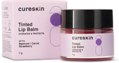 cureskin Tinted Lip Balm for Dark Lips to Lighten Strawberry