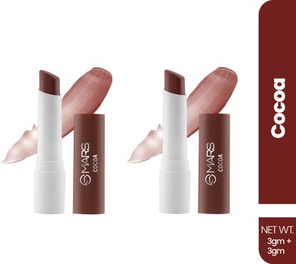 MARS Aqua Splash Tinted Lip Balm Enriched with Shea Butter| Non-Sticky & Moisturizing (COCOA)