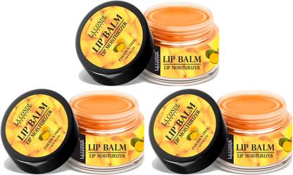 La'Conde Mango Extract Lip Balm For Dry, Cracked & Chapped Lips Pack of 3 Unit of 15g Mango