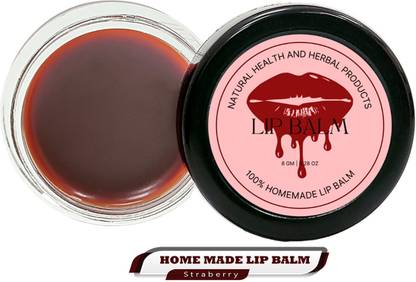 Natural Health and Herbal Products Juicy Strawberry Delight Lip Balm: Keep Your Lips Fresh Hydrated Moisturization Strawberry