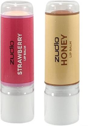 zudio STRAWBERRY AND HONEY LIP BALM PACK OF 2 HONEY