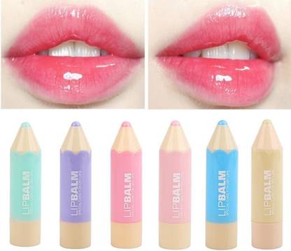 LILLYAMOR Multi Cute Lip Balm Multi-Fruit Flavour Super Soft Lip Balm Fruit