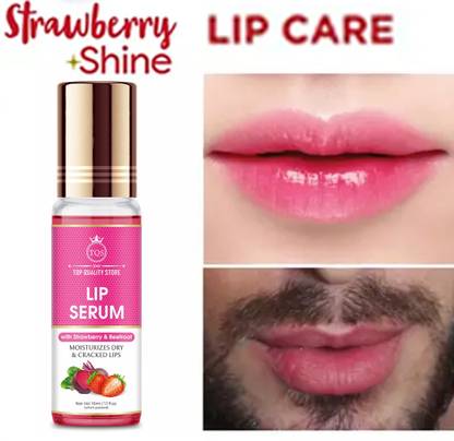Top Quality Store Strawberry Lip Serum Oil For Lip Shine, Glossy, Soft With Moisturizer Lips Lip Stain