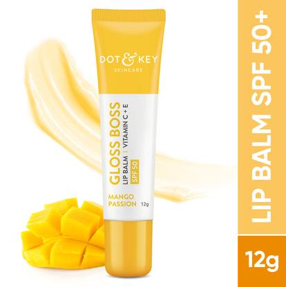 Dot & Key Gloss Lip Balm SPF 30 I Vitamin C + E I (non-tinted) Mango Passion