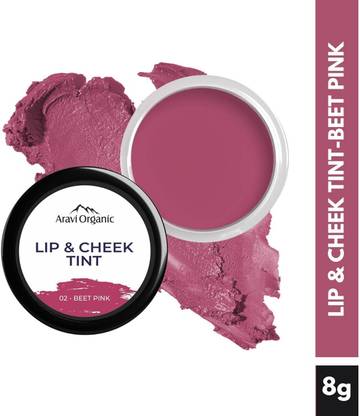 Aravi Organic Lip,Cheek and Eye Tint - With Goodness of Vitamin E For Nourishes & Hydrates Beet Pink