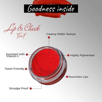 REIMICHI BEST NEW PROFESSIONAL LIP & CHEECK TINT CREAMY MATTE MULTI USE LIPSTICK fruit