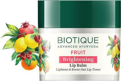 BIOTIQUE Brightening Lip Balm (Fruit Lip Balm) Fruity