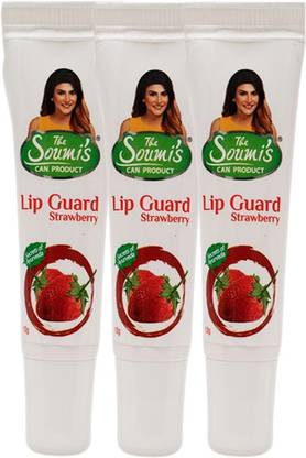 The Soumi's Can Product LIP GUARD STRAWBERRY (PACK OF 3) Strawberry