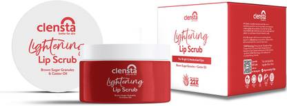 Clensta Lip Lightening Scrub|Brown Sugar Granules & Vitamin E Red Aloe Vera