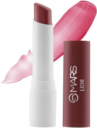 MARS Tinted Lip Balm Enriched with Shea Butter & Cocoa Extract, Repair Chapped Lips 07-LICHI