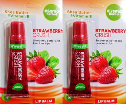 COSM0 STRAWBERRY VITAMIN E PACK OF 2 STRAWBEERY, VITAMIN E, SHEA BUTTER