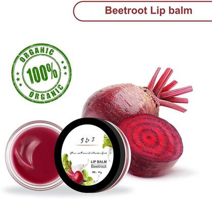 J & F natural balm beetroot 100 % Organic Beetroot Lip Balm Beetroot Natural