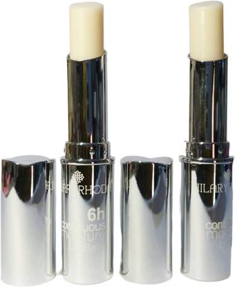 Hilary Rhoda Natural Moisture Magic Color Lip Balm Pack OF 2 JOJOBA OIL