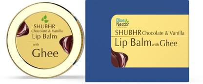 Blue Nectar Chocolate And Vanilla Lightening Lip Balm & Gloss with Ghee Vanilla