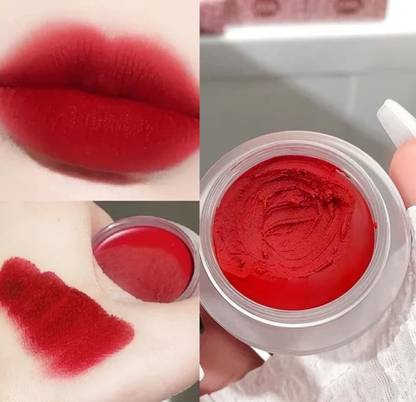 MYEONG Red Rose Muddy Texture Velvet for Long-Lasting Lip Makeup Lip Mud Tint