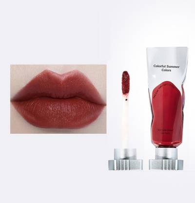 MYEONG Red Liquid Clear Lip Gloss trendy & Soft Matte Shine Lip Glossy Finish