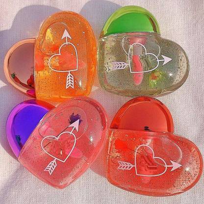 Arcanuy Lip plump heart shape lip gloss pink