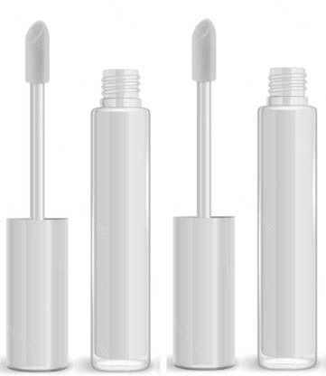 imelda white cap glossy lips lip glos