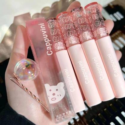 Cappuvini Bubble Mirror Water Lip Gloss – Moisturizing, Long-Lasting, Glossy Lip Tint