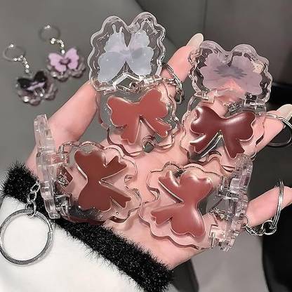 Cappuvini Butterfly Keychain Lip Gloss | Glossy, Non-Sticky & Long-Lasting Shine