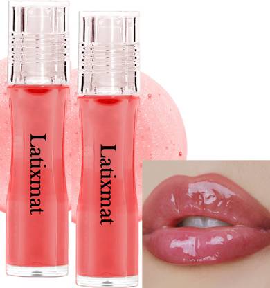 Latixmat Combo Non-sticky Nourishing Lip Glow Oil Lip Gloss Lip Balm