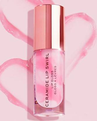 Makeup Revolution Ceramide Swirl Lip Gloss Pure Gloss Clear To Increase Lip Volume,With Vitamin E