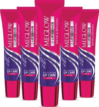 meglow Lip Shiner with SPF 15 for Repaired, Soft, Hydrated & Glossy Lips Everyday