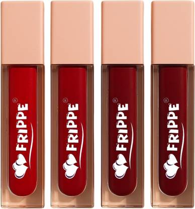 FRIPPE Garnet Glow matte ink bold lip color liquid lipstick combo pack of 4 peice