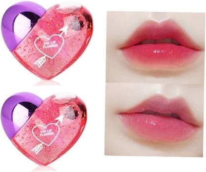 Ashyra Cute Heart Shape Lipgloss for girls (Pack of 2)