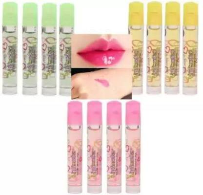 Hidden Beauty Set of 12 Lip Smacker Color Change Lip Gloss Shinning and Moisture